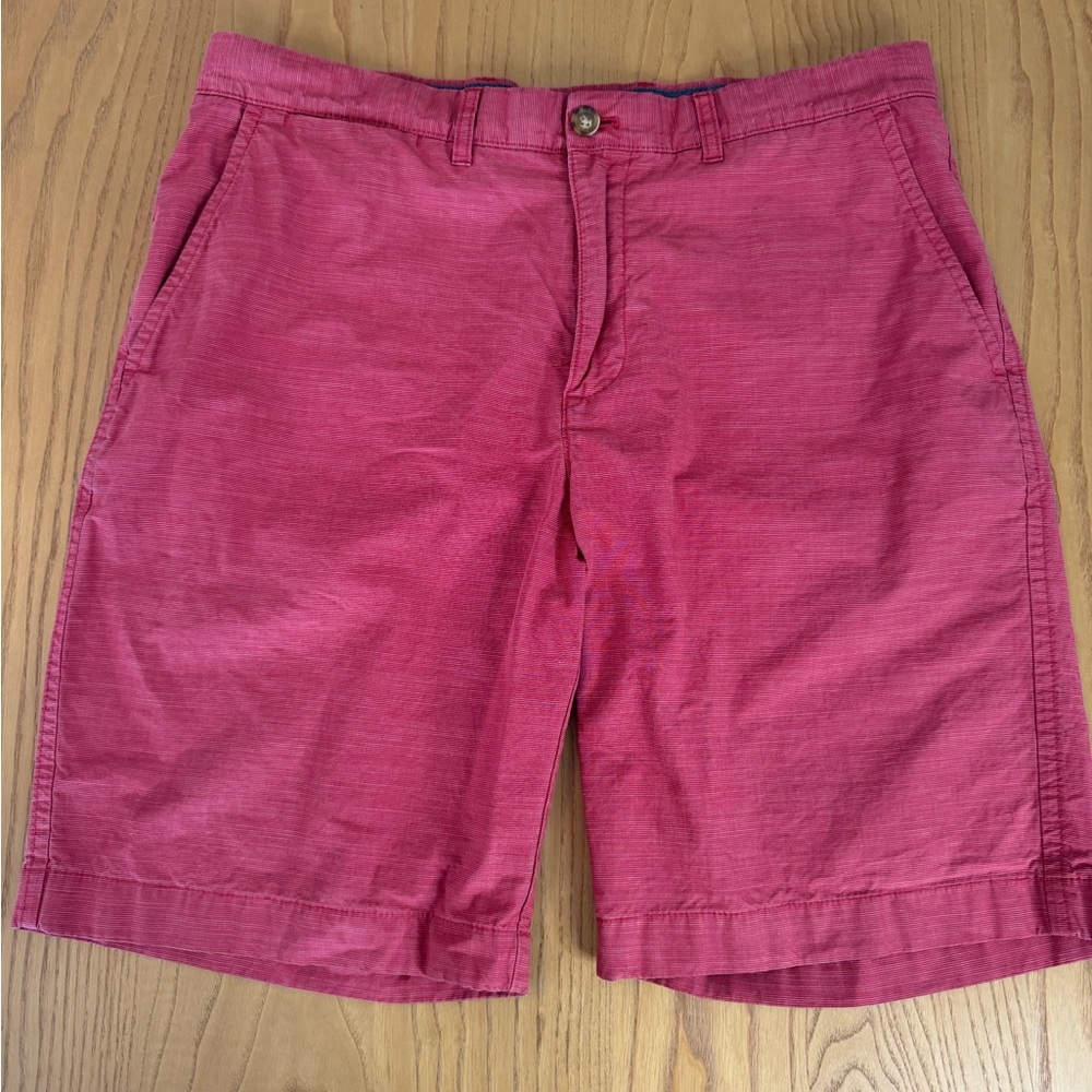 Tommy Hilfiger Red Flat Front Chino Shorts